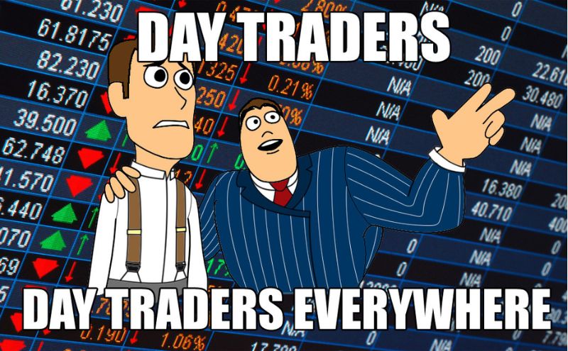 Economic downtrend can be extremely profitable for day traders.