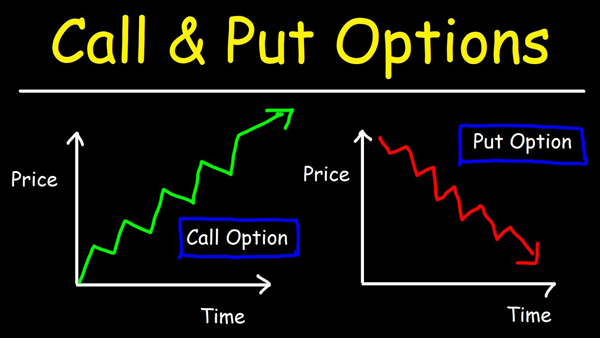 There are two types: stock options puts and calls
