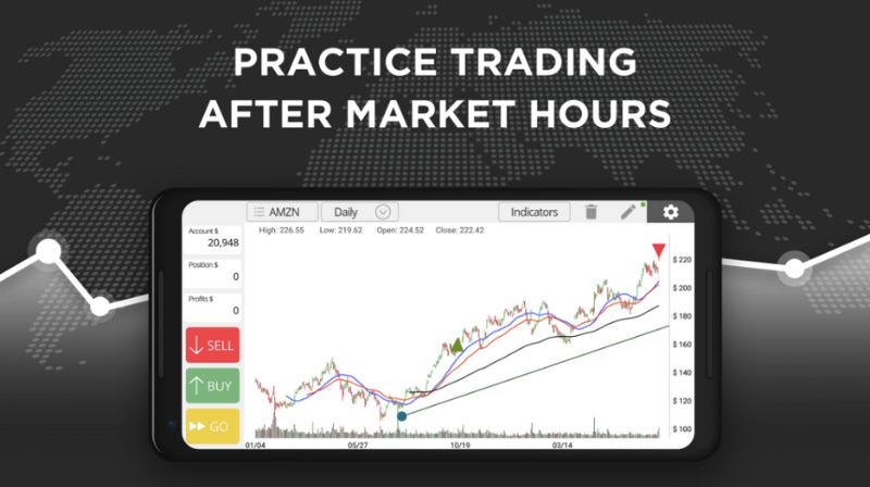 An options trading simulator helps you practice after market hours.
