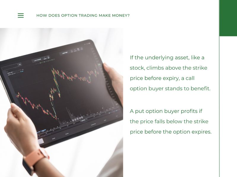How to tell if a call option buyer or a put option buyer makes money.